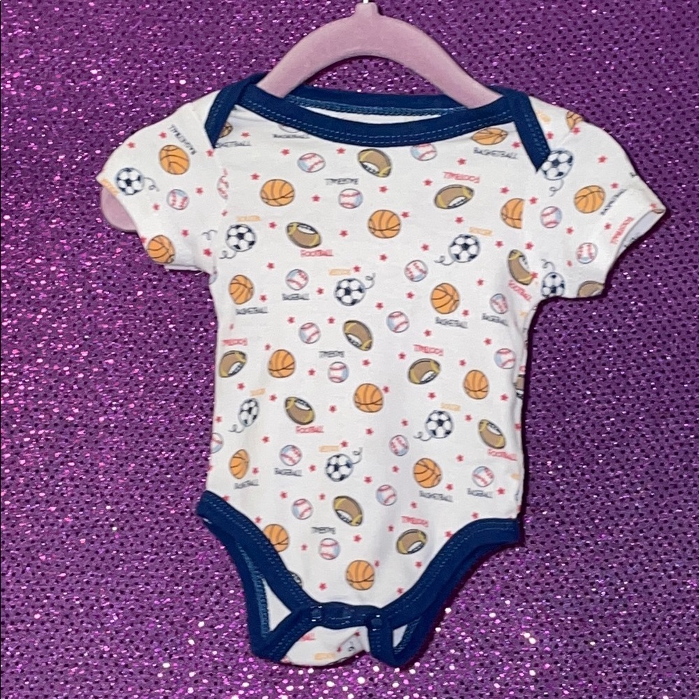 Sports Print Baby Onesie